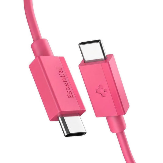 Cable de Datos y Carga USB-C - USB-C Spigen EB6010CC, 60W, 1m, Rosa ACA10414