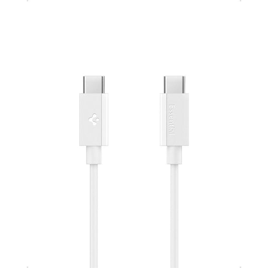 Cable de Datos y Carga USB-C - USB-C Spigen Essential, 60W, 2m, Blanco
