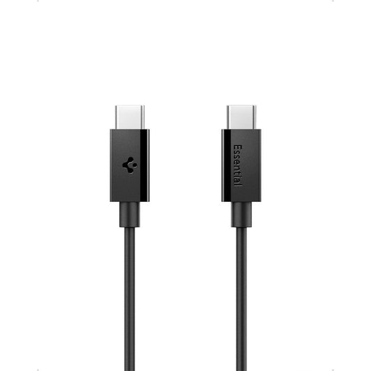 Cable de Datos y Carga USB-C - USB-C Spigen Essential, 60W, 2m, Negro