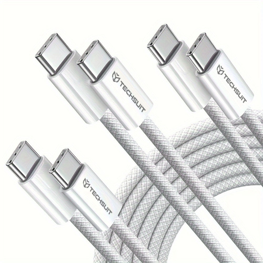 Cable de Datos y Carga USB-C - USB-C Techsuit PCB114D, 60W, 1m, Verde