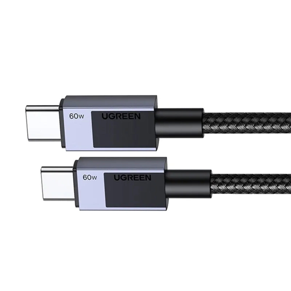 Cable de Datos y Carga USB-C - USB-C UGREEN L524, 60W, 1m, Gris