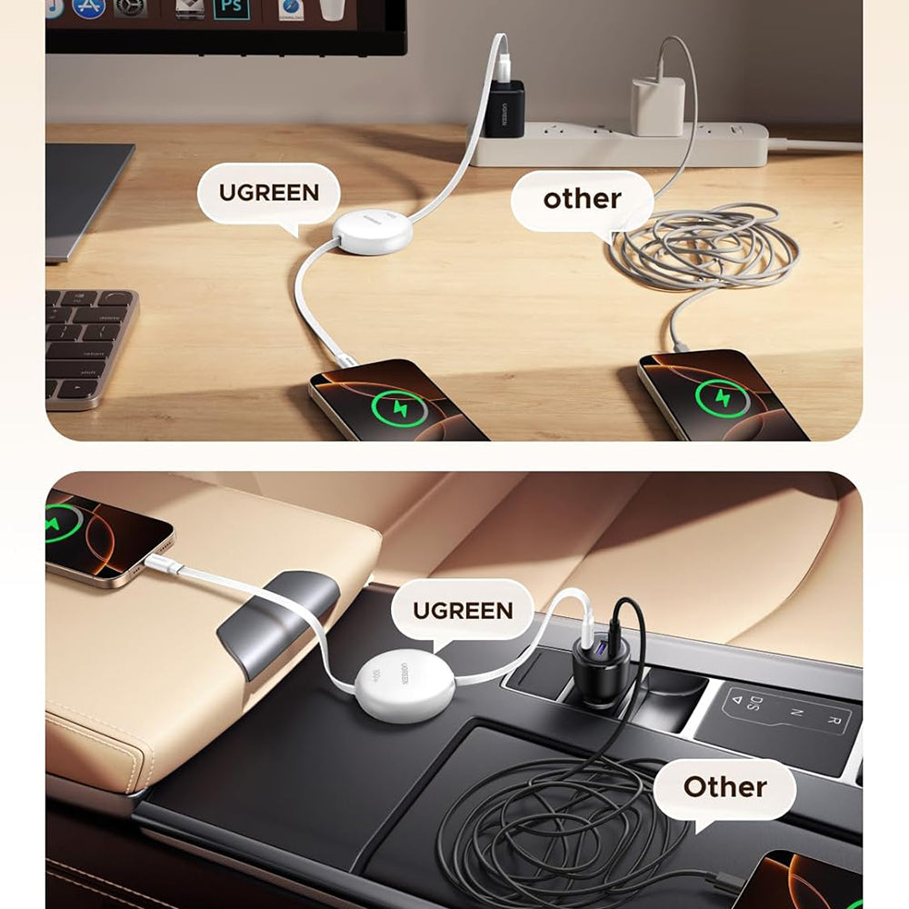 USB-C Data and Charging Cable - USB-C UGREEN L531, 100W, 1m, White