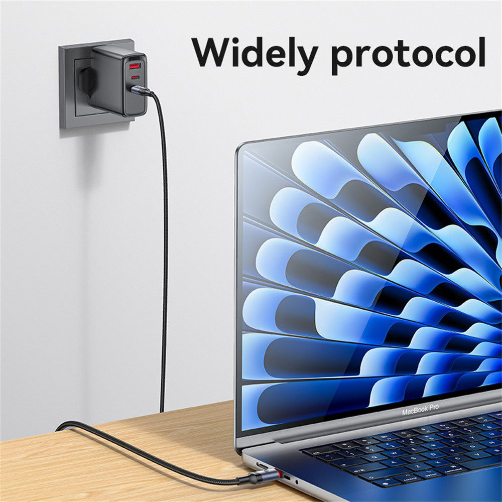 Cable de Datos y Carga USB-C - USB-C Yesido CA185, 240W, 1.2m, Negro