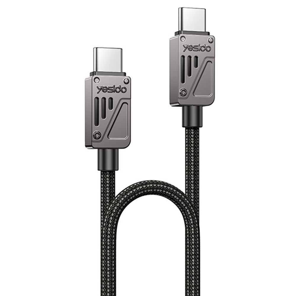 Cable de Datos y Carga USB-C - USB-C Yesido CA196, 60W, 1.2m, Negro