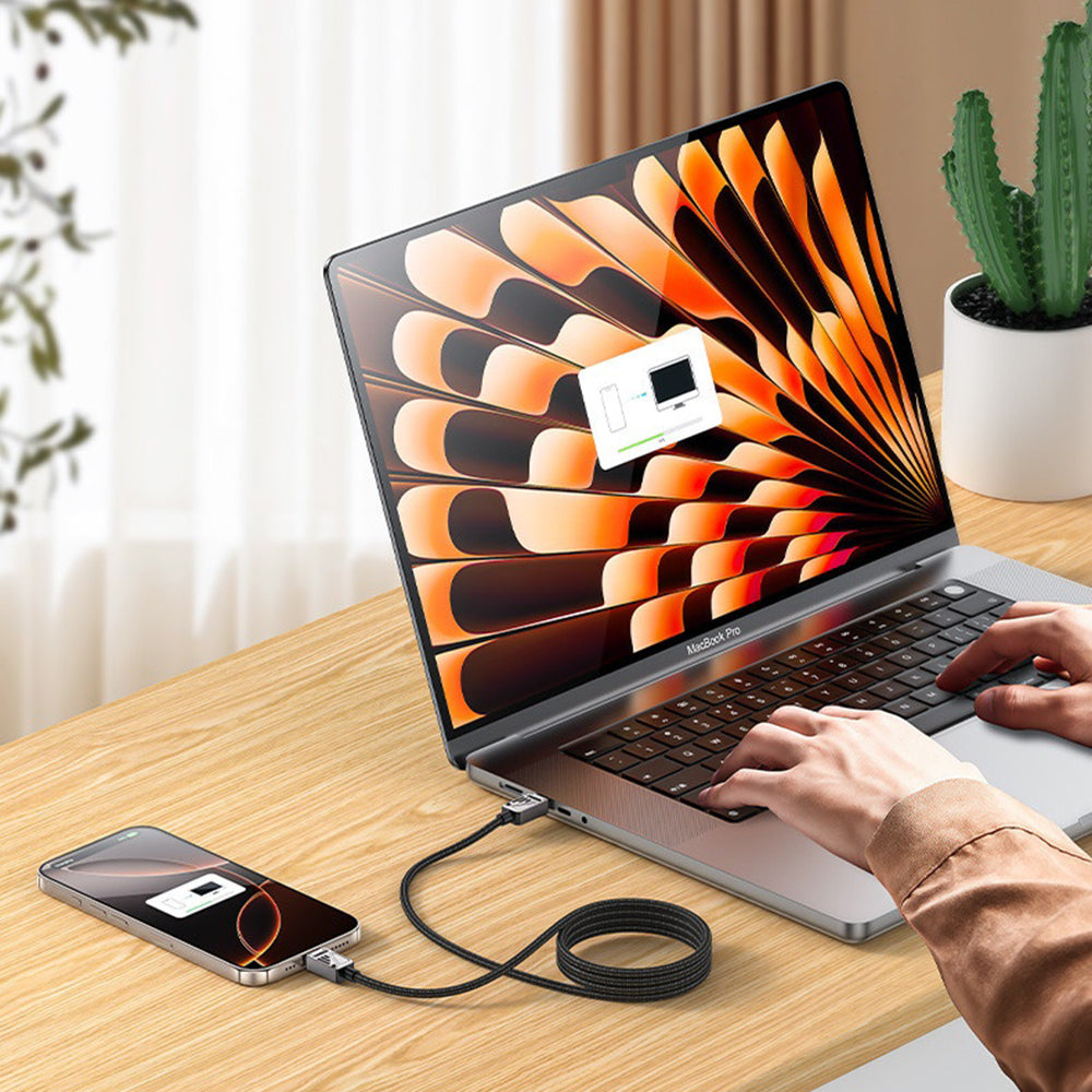 Cable de Datos y Carga USB-C - USB-C Yesido CA196, 60W, 1.2m, Negro