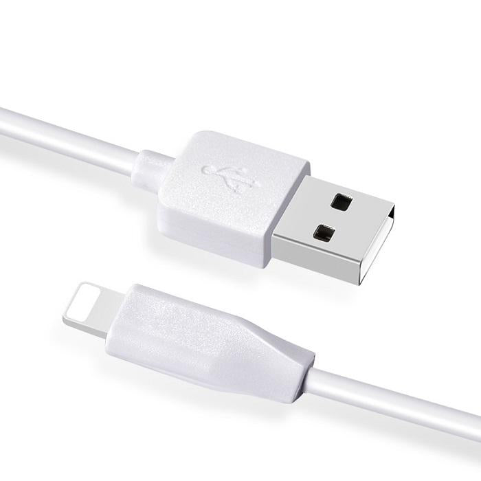 Cable de Datos y Carga USB-A - Lightning HOCO Rapid X1, 18W, 2m, Blanco