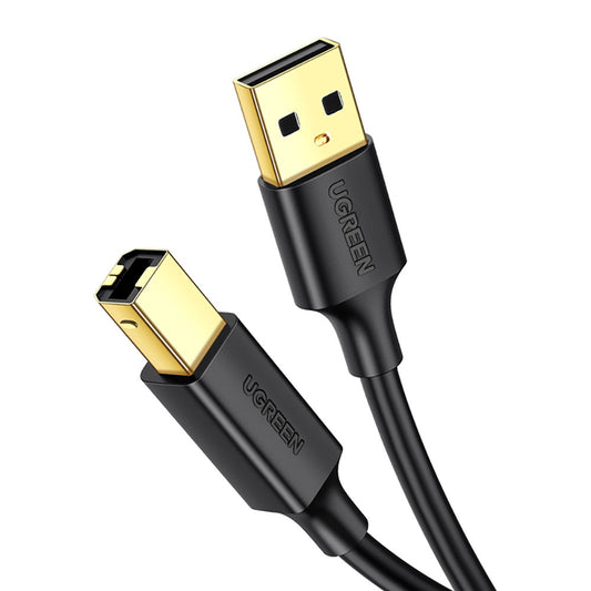Cable de impresora UGREEN US135, USB-A - USB-B, 1m, Negro