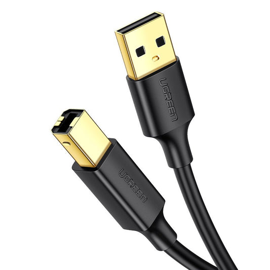 Cable de Impresora UGREEN US135, USB-A - USB-B, 2m, Negro