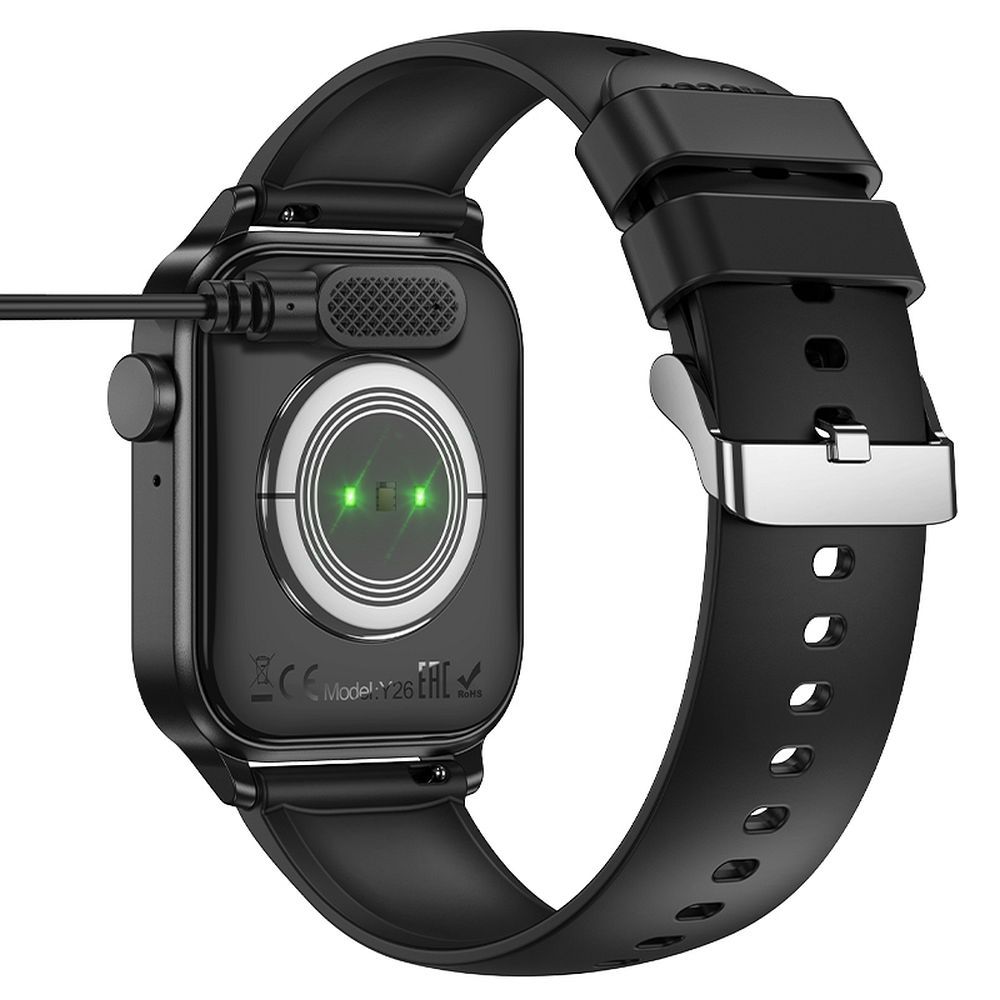 Cable de Carga para Smartwatch HOCO Y26 / Y27, USB-A, Negro