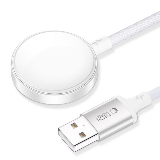 Cable de Carga Tech-Protect MC02 Ultraboost para Apple Watch Series, Blanco