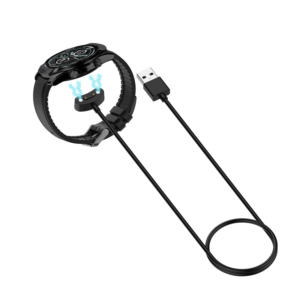 Cable de Carga Techsuit TCW1 para Mobvoi Watch Series, USB-A, Negro