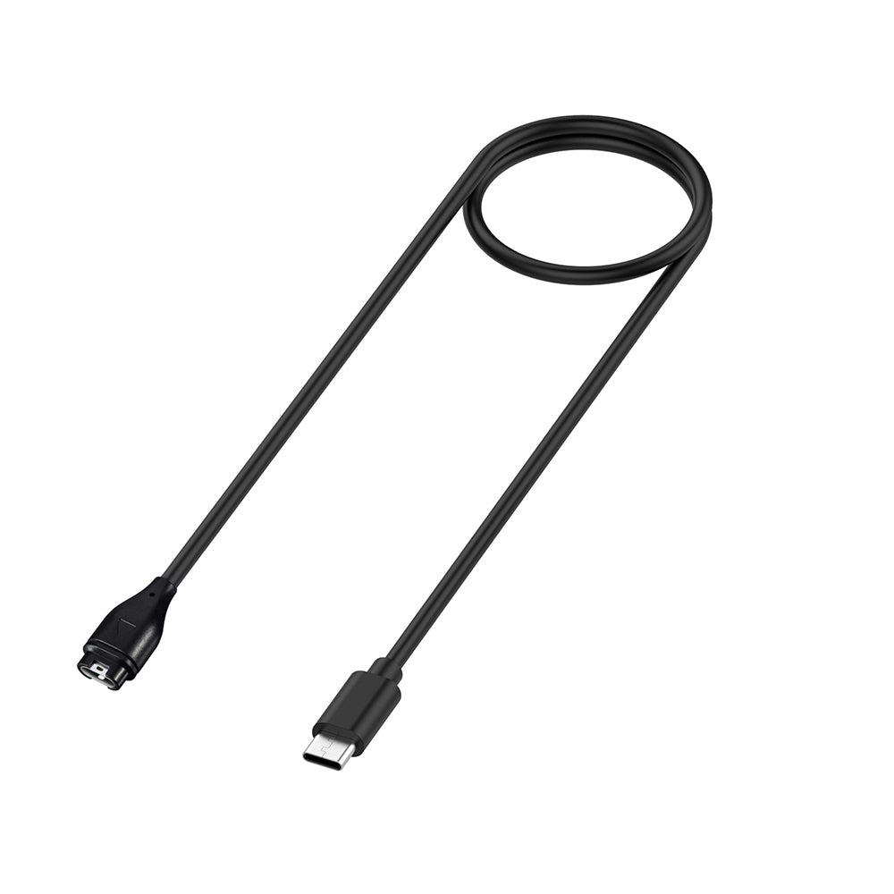 Cable de Carga Techsuit TGC2 para Garmin Watch Fenix / vivoactive Series, USB-C, Negro.