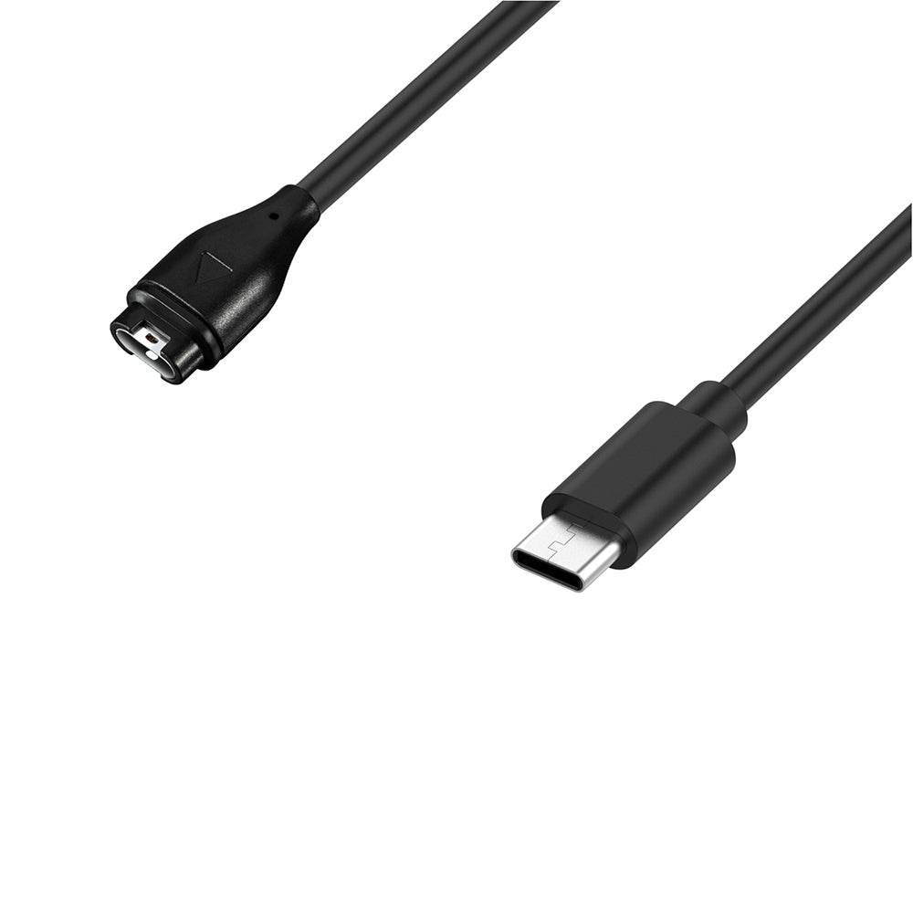 Cable de Carga Techsuit TGC2 para Garmin Watch Fenix / vivoactive Series, USB-C, Negro.