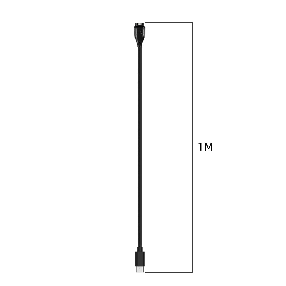 Cable de Carga Techsuit TGC2 para Garmin Watch Fenix / vivoactive Series, USB-C, Negro.