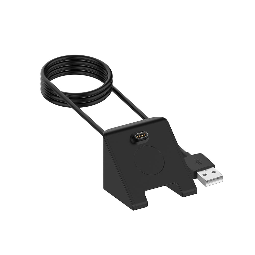 Cable de Carga Techsuit TGC3 para Garmin Fenix 5 Plus / 7X / 6X / 6 / 5, USB-A, Negro
