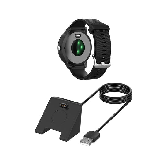 Cable de Carga Techsuit TGC3 para Garmin Fenix 5 Plus / 7X / 6X / 6 / 5, USB-A, Negro