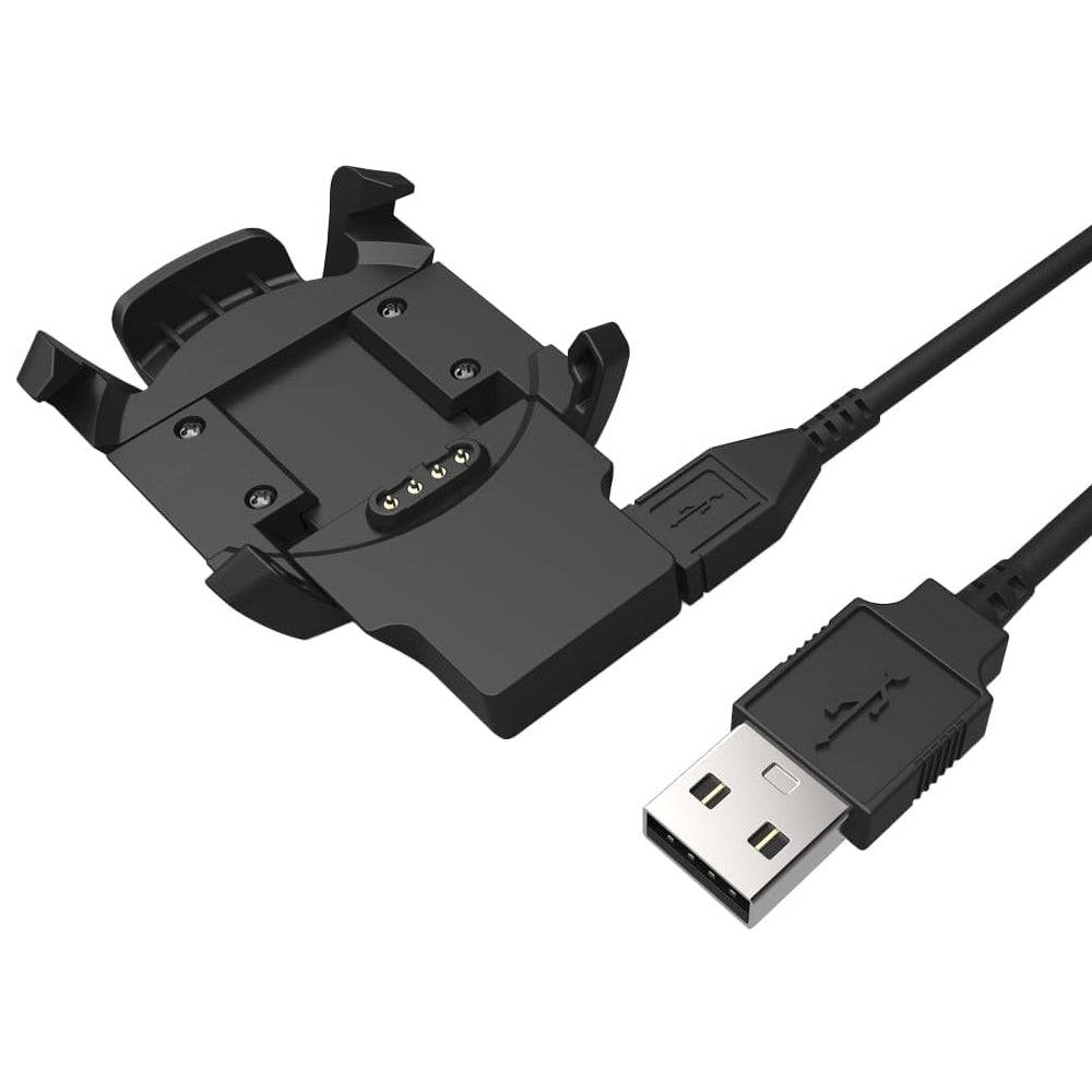 Cable de Carga Techsuit TGC5 para Garmin Fenix 3 Sapphire / 3 HR / 3, USB-A, Negro