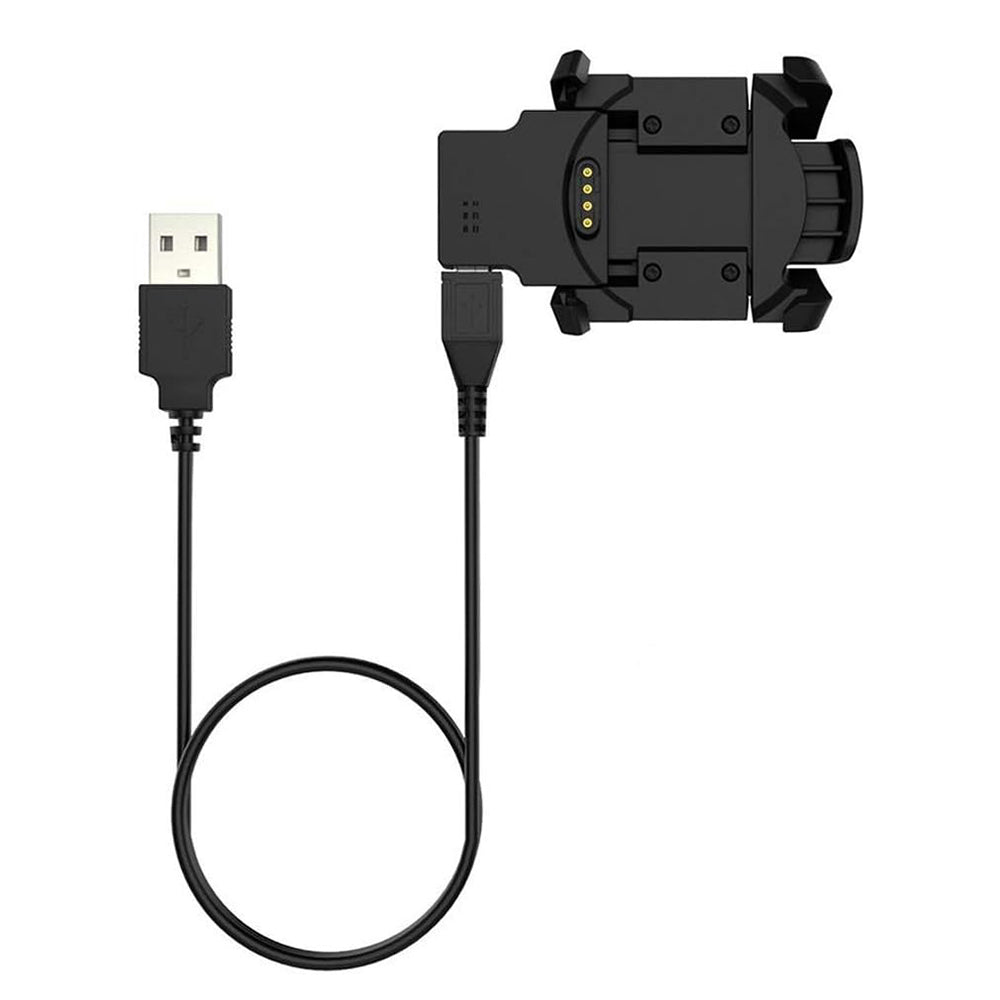 Cable de Carga Techsuit TGC5 para Garmin Fenix 3 Sapphire / 3 HR / 3, USB-A, Negro