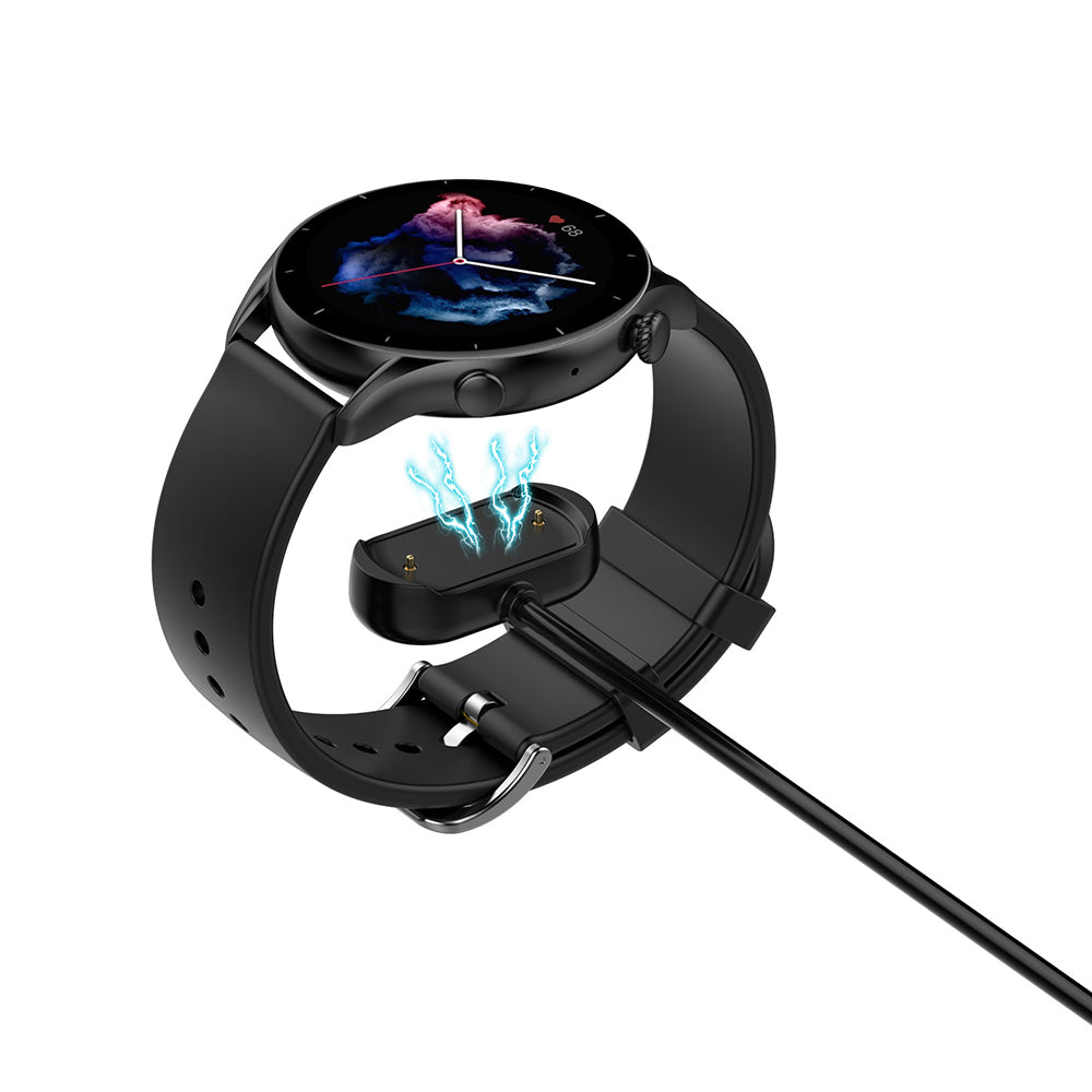 Cable de Carga Techsuit THA3 para Amazfit Watch Series, USB-A, Negro