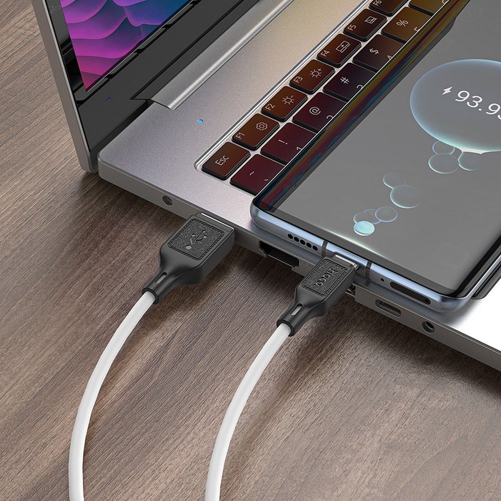 Cable de Datos y Carga USB-A - USB-C HOCO X90, 60W, 1m, Blanco