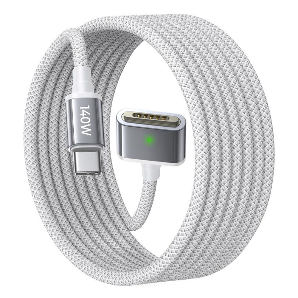 Cable de Carga USB-C - MagSafe 3 Lisen, 140W, 2m, Plateado YL0123070001