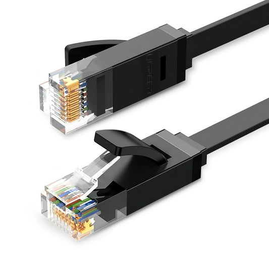 Cable de Red UGREEN NW102 Flat, UTP, Cat6, 3m, Negro