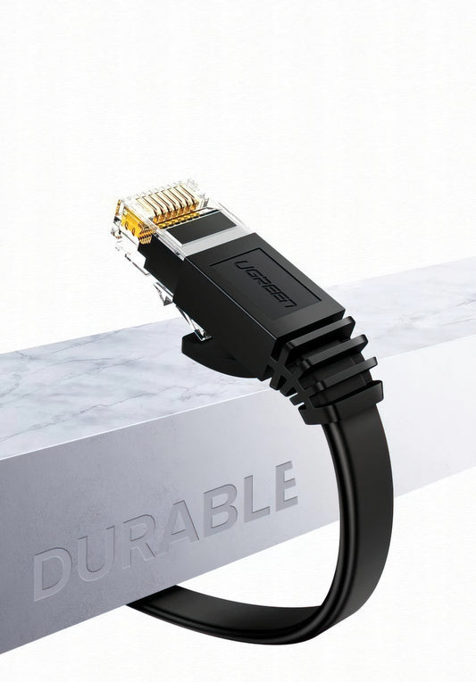 Cable de Red UGREEN NW102 Flat, UTP, Cat6, 3m, Negro