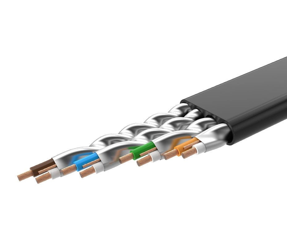 Cable de Red UGREEN NW106 Plano, UTP, Cat7, 3m, Negro