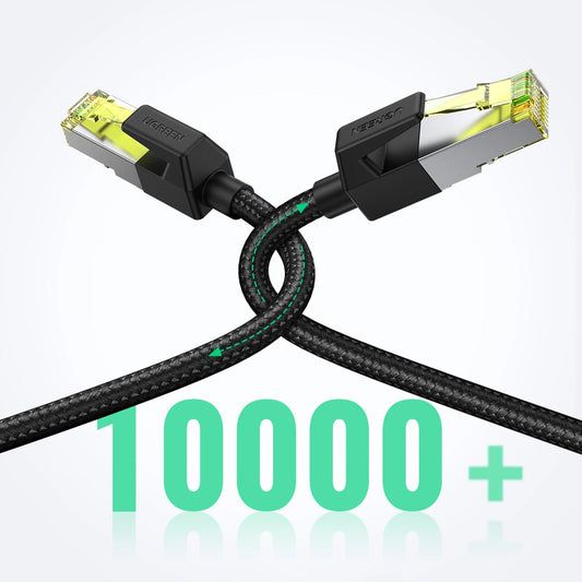 Cable de red UGREEN NW150, UTP, Cat7, 2m, Negro