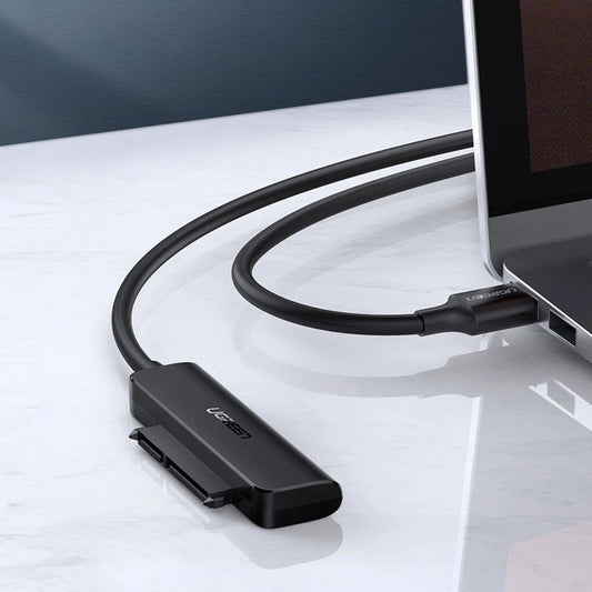 Cable UGREEN CM321, USB-A 3.0 - SATA 2.5inch, 0.5m, Negro
