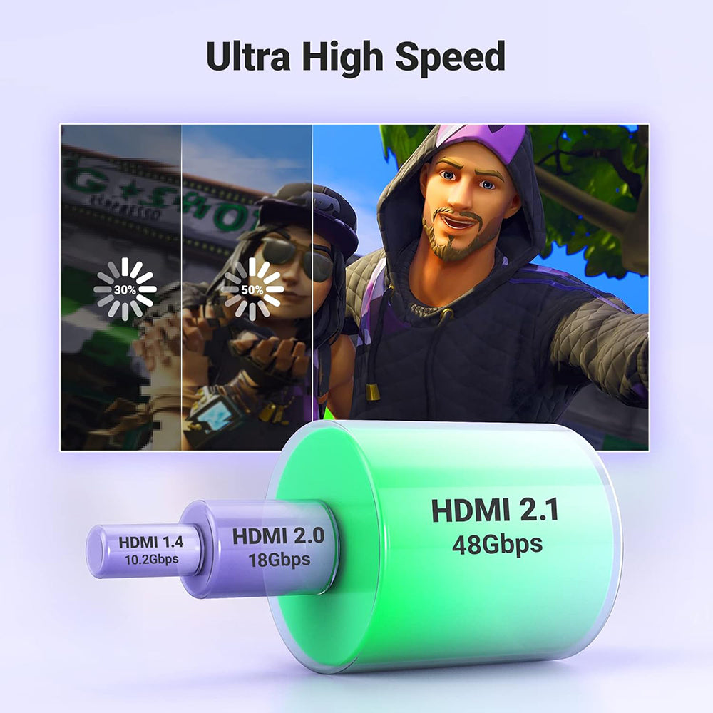 Cable de Video Ugreen HD140 (80405), HDMI - HDMI, 5m, Negro