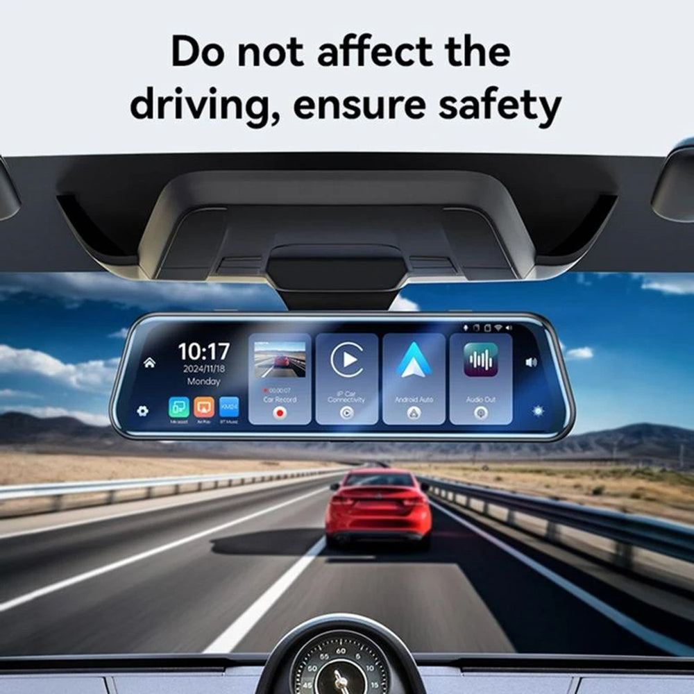 Cámara Auto Yesido KM24 con Carplay / Android Auto, 4K, Pantalla de 9.66 pulgadas