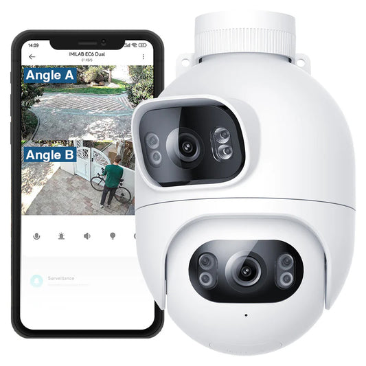 Cámara de vigilancia iMILAB EC6 Dual, Wi-Fi, 2K, IP66, Exterior CMSXJ68A