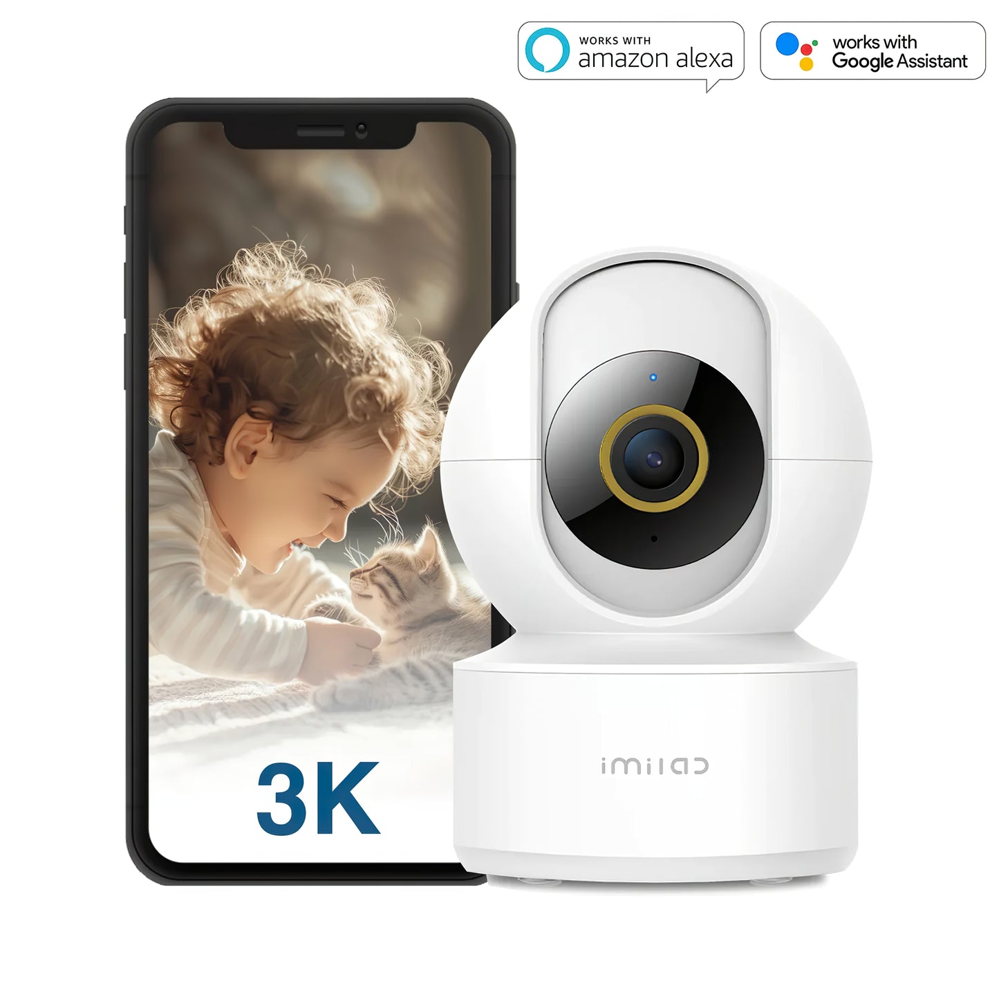 Cámara de Vigilancia iMILAB C22, Wi-Fi, 3K, Interior CMSXJ60A