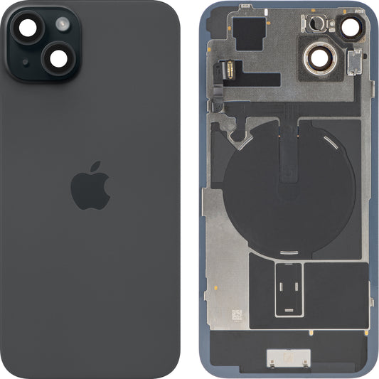Funda de batería Apple iPhone 15 Plus, negra, Swap