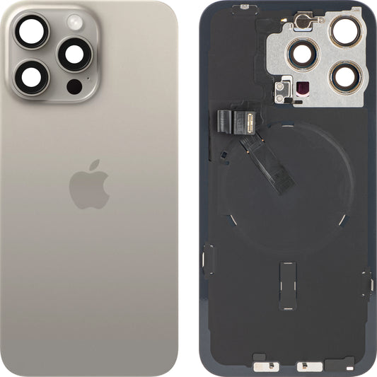 Funda de batería Apple iPhone 15 Pro Max, Beige (titanio natural), Swap