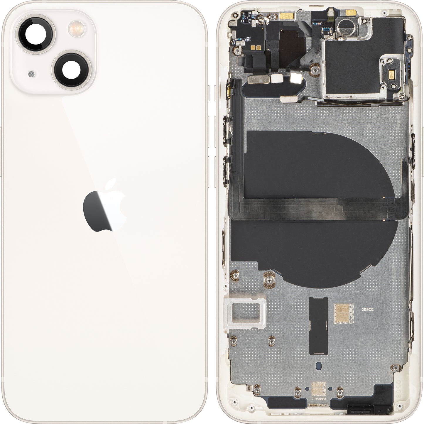 Funda de batería para Apple iPhone 13, con media carcasa, blanca (Starlight), Swap