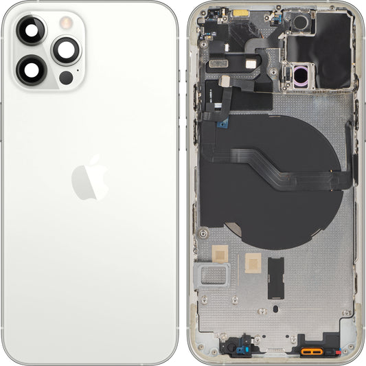 Cubierta de la batería del iPhone 12 Pro de Apple, con funda intermedia, plata, Swap