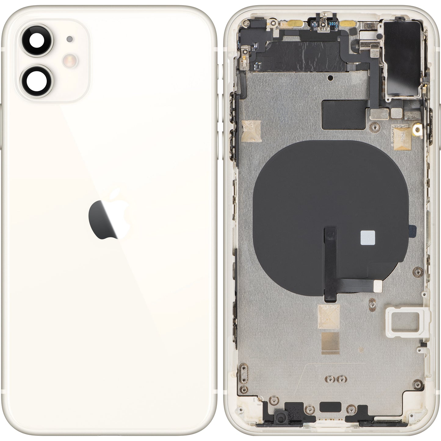 Apple iPhone 11 cubierta de la batería, con el caso del medio, blanco, Swap