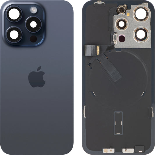 Cubierta de batería Apple iPhone 15 Pro, Azul (Titanio Azul), Swap