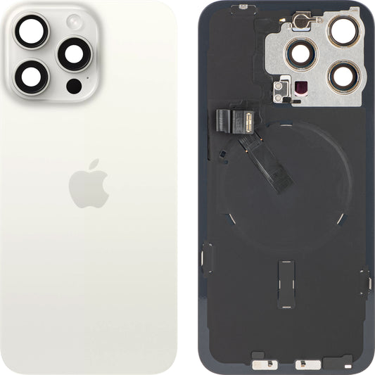 Cubierta de Batería Apple iPhone 15 Pro Max, Blanco (Titanio Blanco), Swap