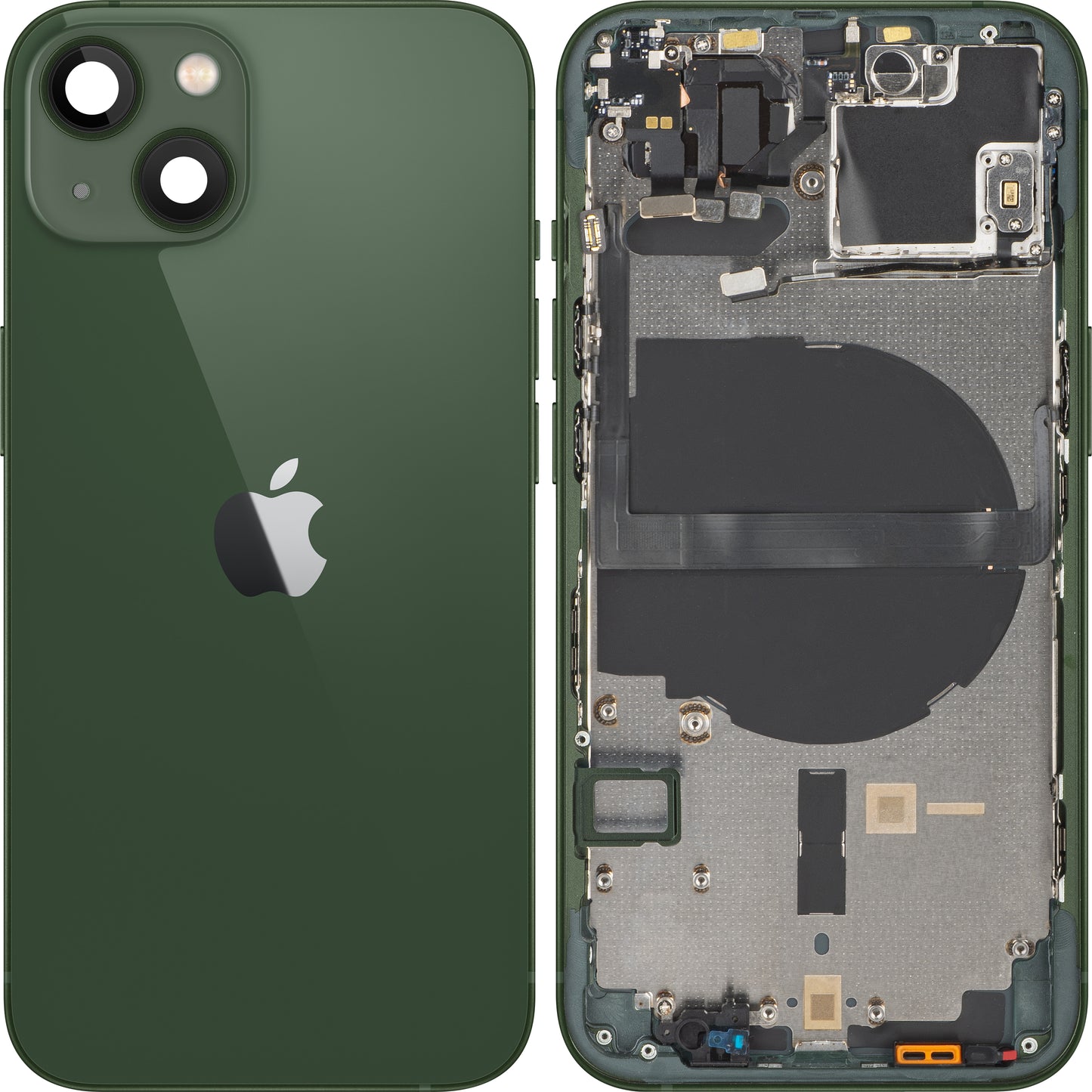 Tapa de Batería Apple iPhone 13, Con Carcasa Central, Verde, Swap