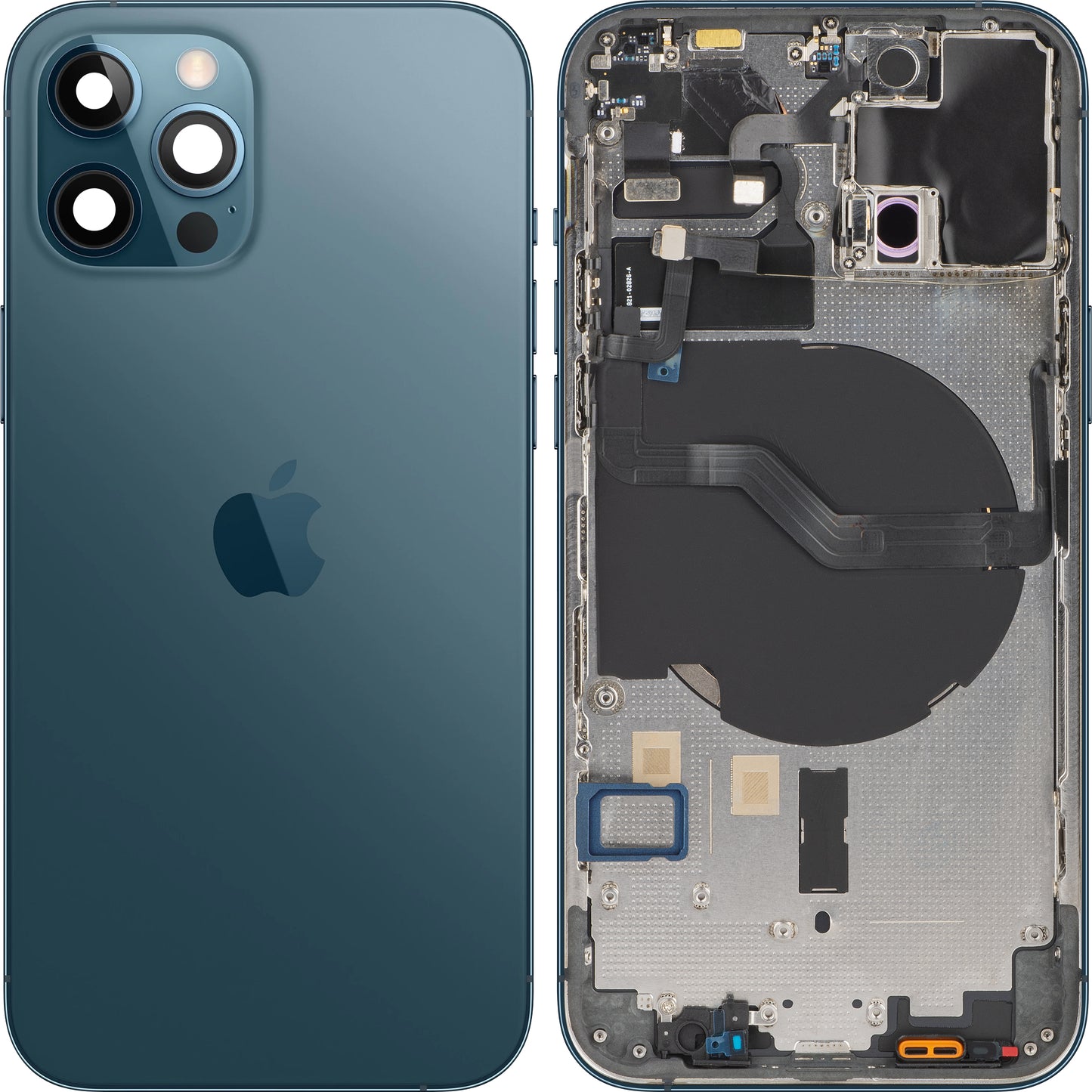 Tapa de Batería Apple iPhone 12 Pro, Con Carcasa Media, Azul (Pacific Blue), Swap