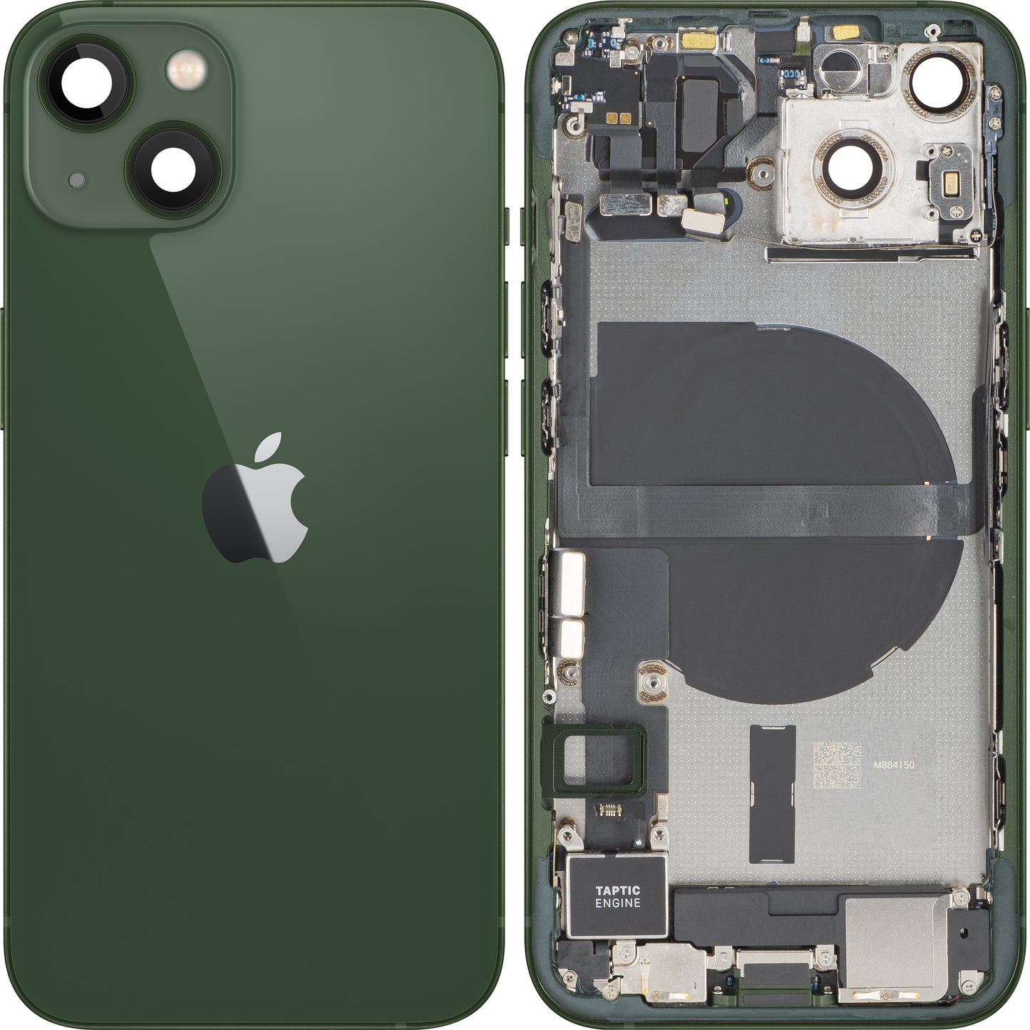 Tapa de Batería Apple iPhone 13, Con Carcasa Central, Completa, Verde, Swap