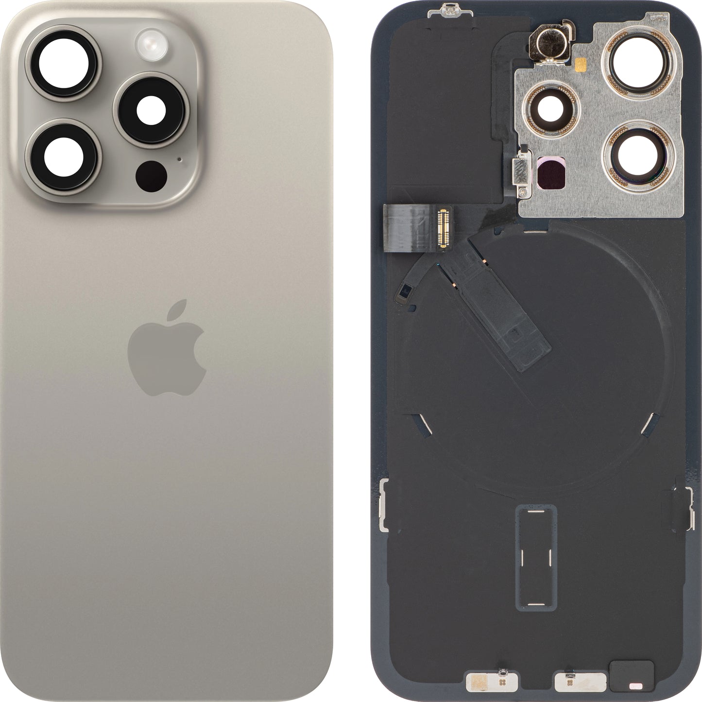 Tapa de Batería Apple iPhone 15 Pro, Beige (Titanio Natural), Swap