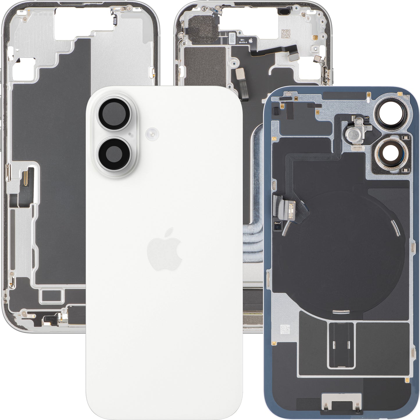 Tapa de Batería Apple iPhone 17, Con Carcasa Central, Piezas Completas, Blanco, Intercambio