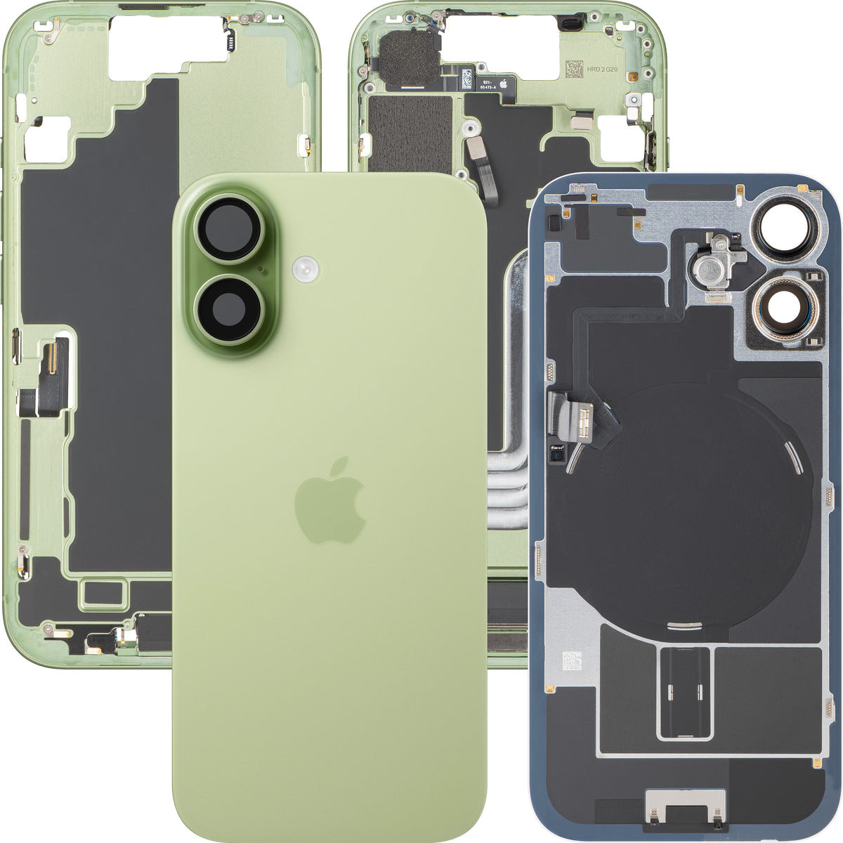 Tapa de Batería Apple iPhone 17, Con Carcasa Central, Piezas Completas, Verde (Sage), Swap Premium