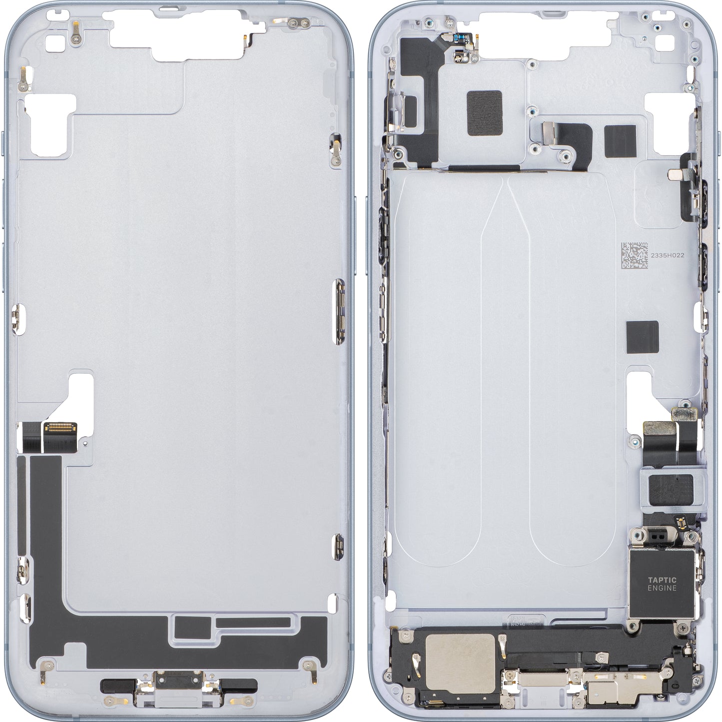 Tapa de Batería Apple iPhone 14 Plus, Con Carcasa Central, Piezas Completas, Azul, Swap