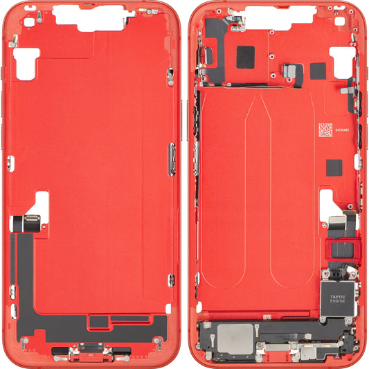 Tapa de Batería Apple iPhone 14 Plus, Con Carcasa Media, Piezas Completas, Rojo, Swap