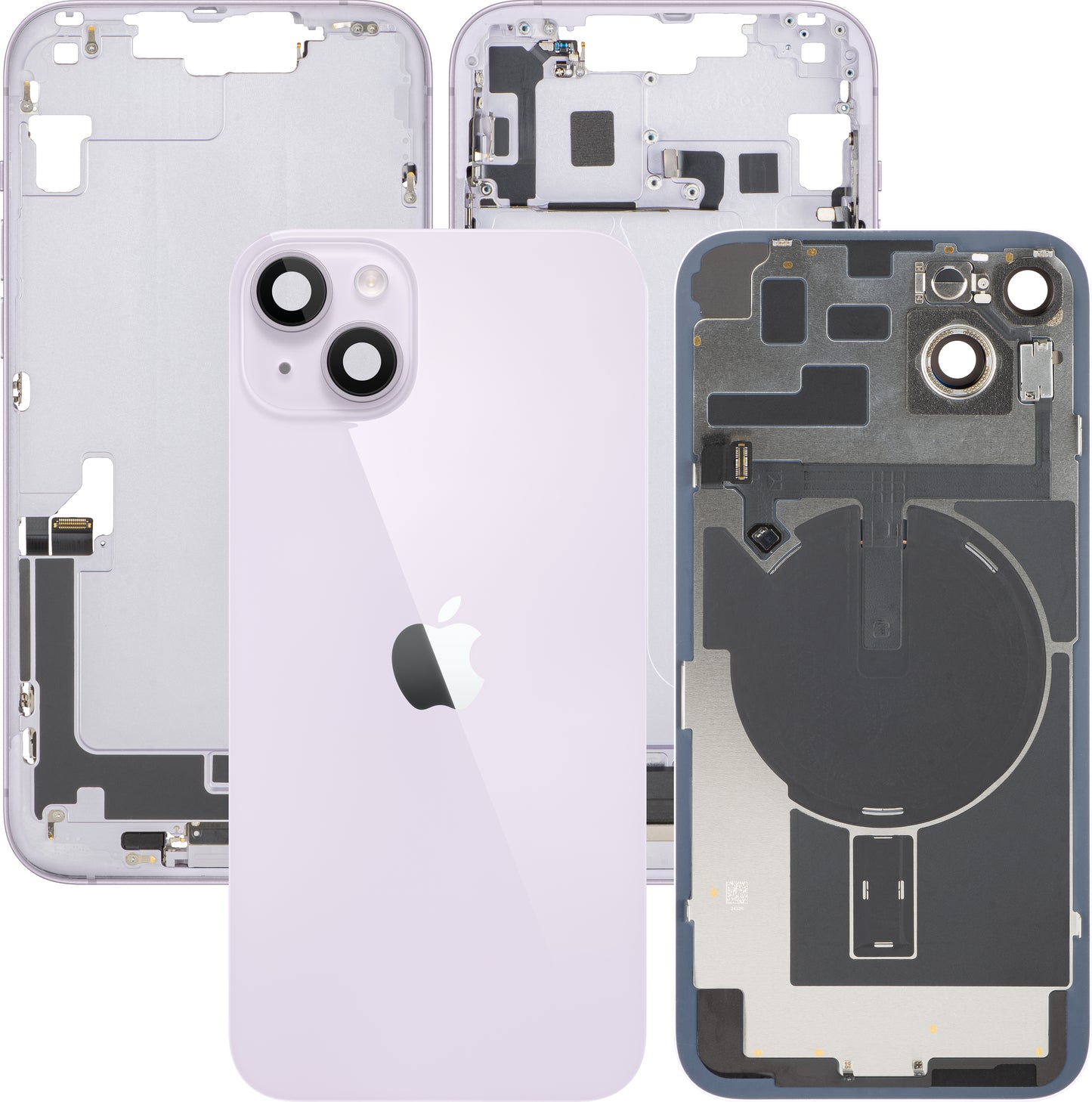 Tapa de Batería Apple iPhone 14 Plus, Con Carcasa Media, Piezas Completas, Morado, Intercambio